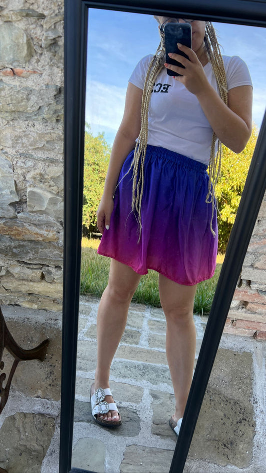 Rainbow Short Skirt