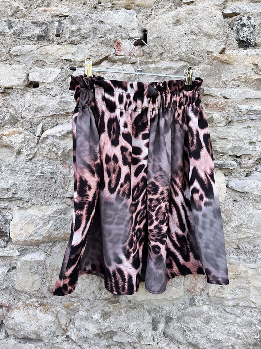 Gonna corta animalier